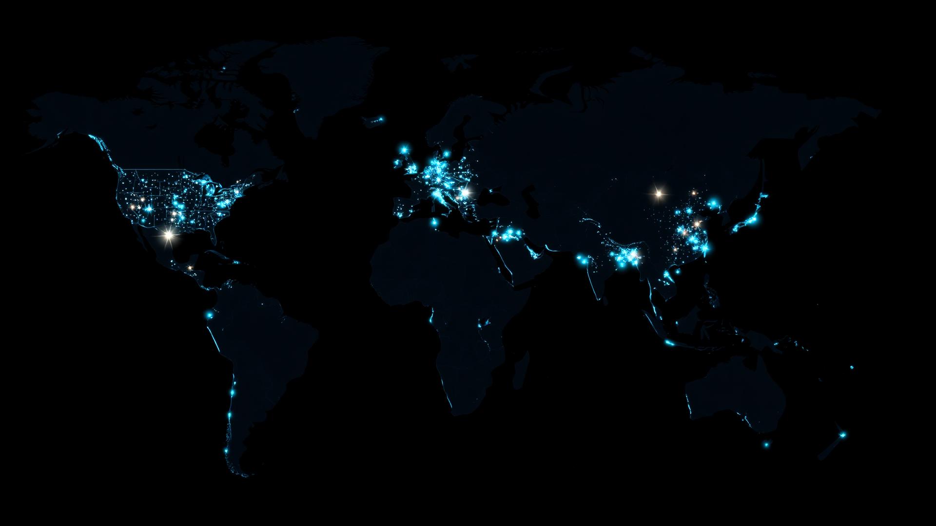 Mapa mundial con rutas de Globe Logistics